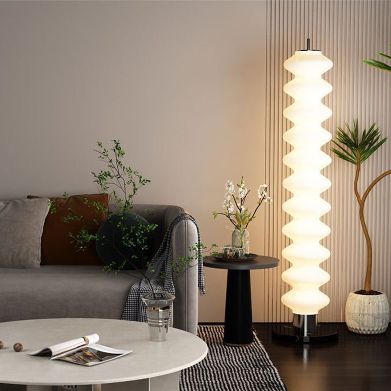 Scandinavian White Floor Lamp