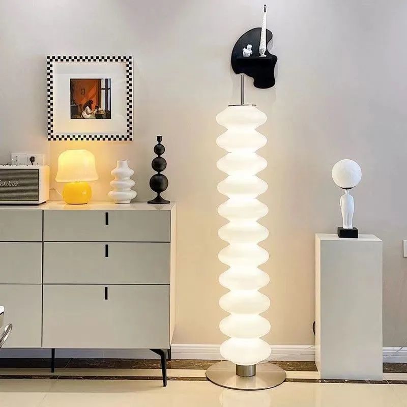 Scandinavian White Floor Lamp