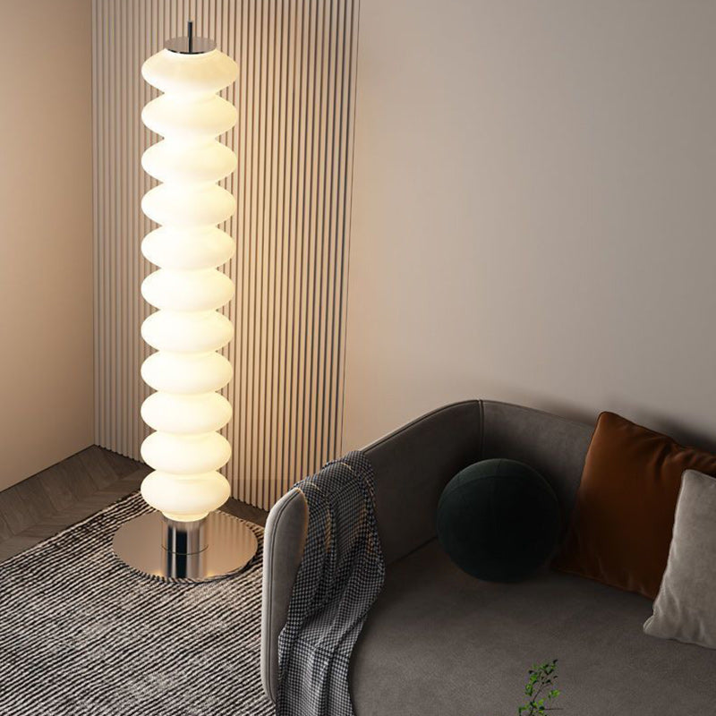 Scandinavian White Floor Lamp