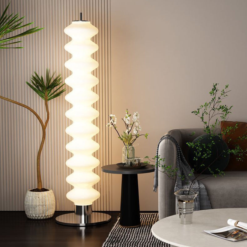 Scandinavian White Floor Lamp