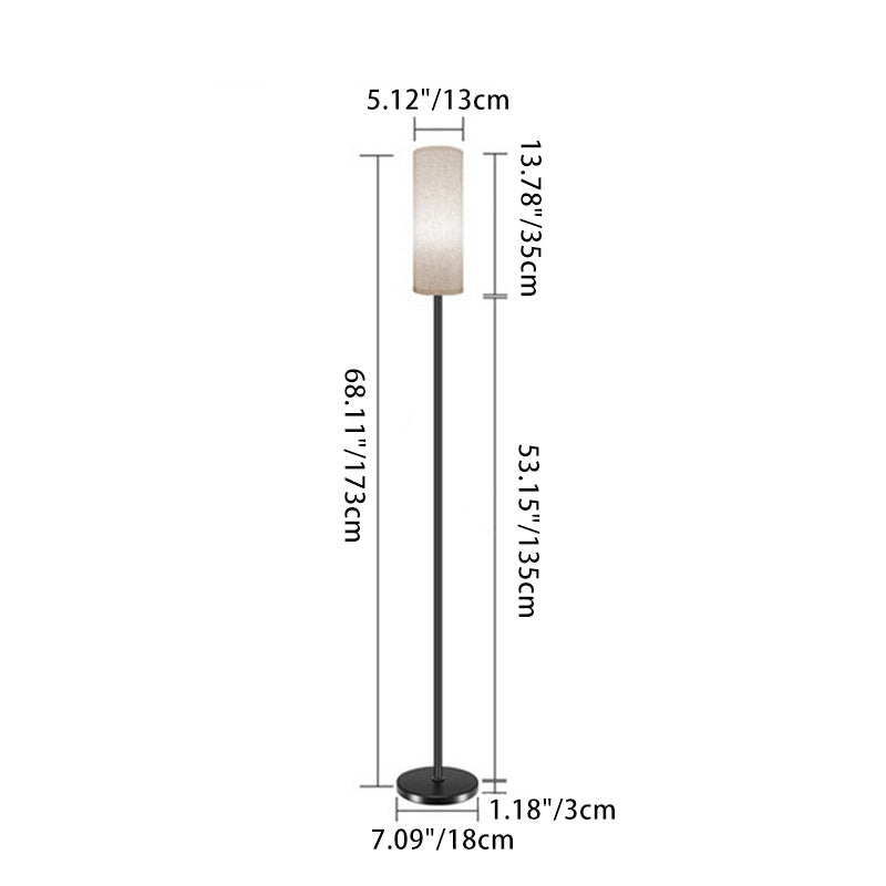 Modern Minimalist Black Floor Lamp