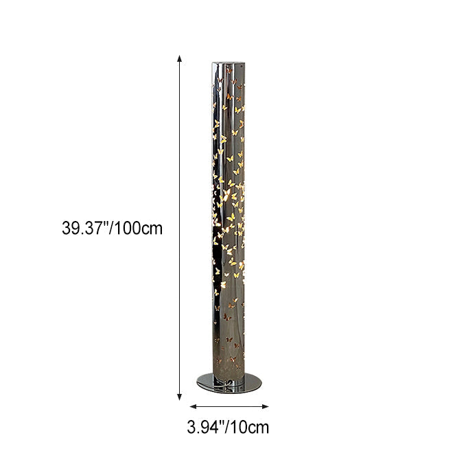 Scandinavian Silver Floor Lamp