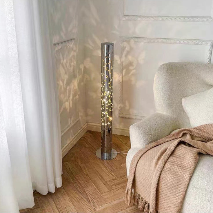 Scandinavian Silver Floor Lamp