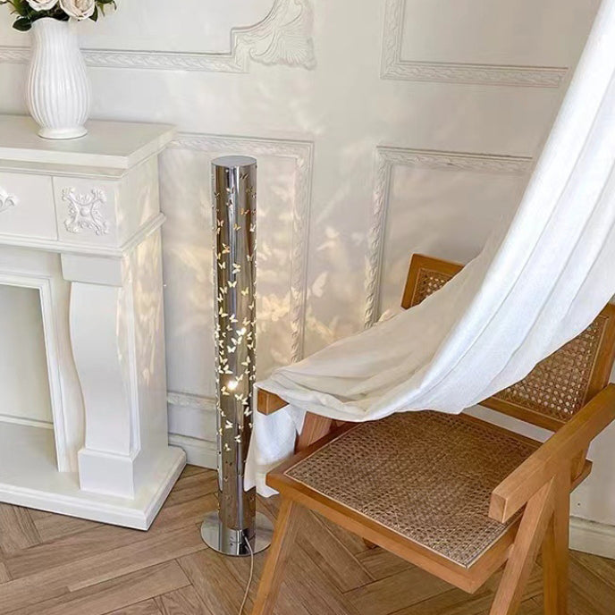 Scandinavian Silver Floor Lamp