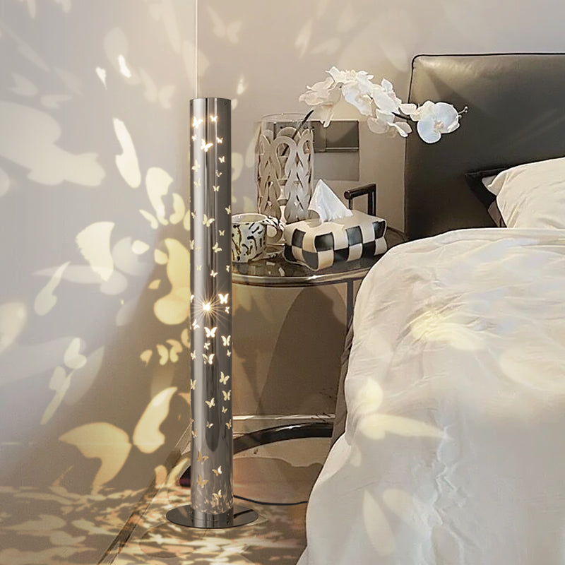 Scandinavian Silver Floor Lamp