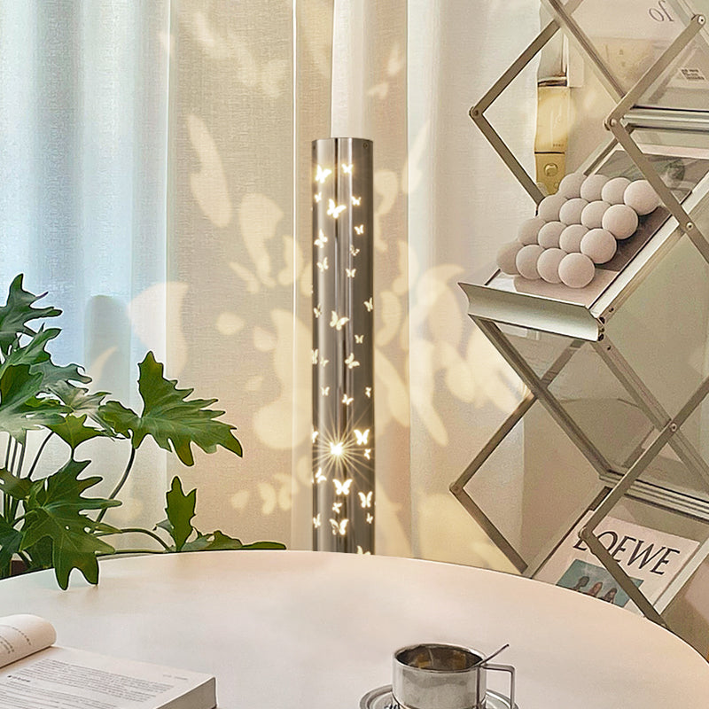 Scandinavian Silver Floor Lamp