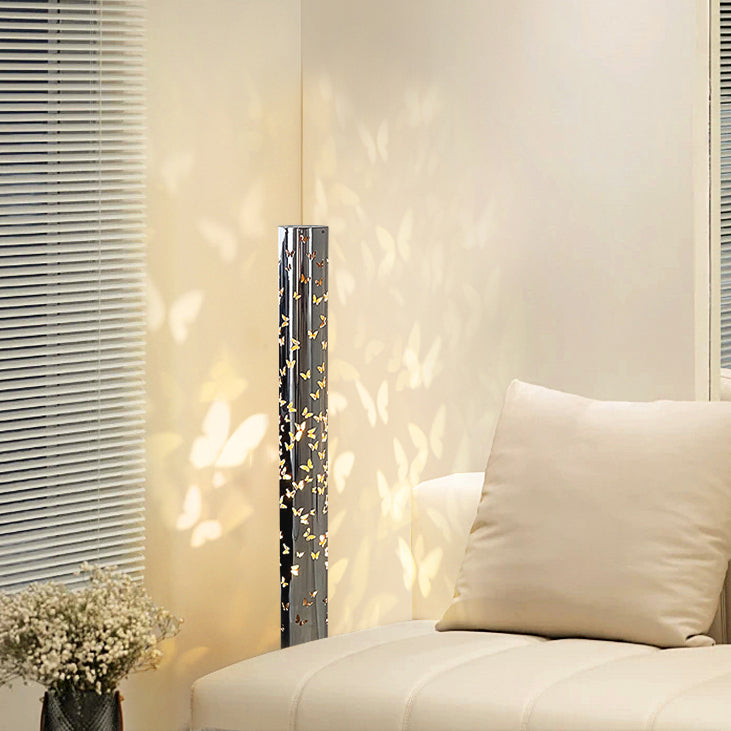 Scandinavian Silver Floor Lamp