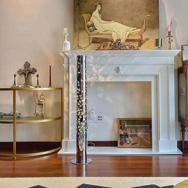 Scandinavian Silver Floor Lamp