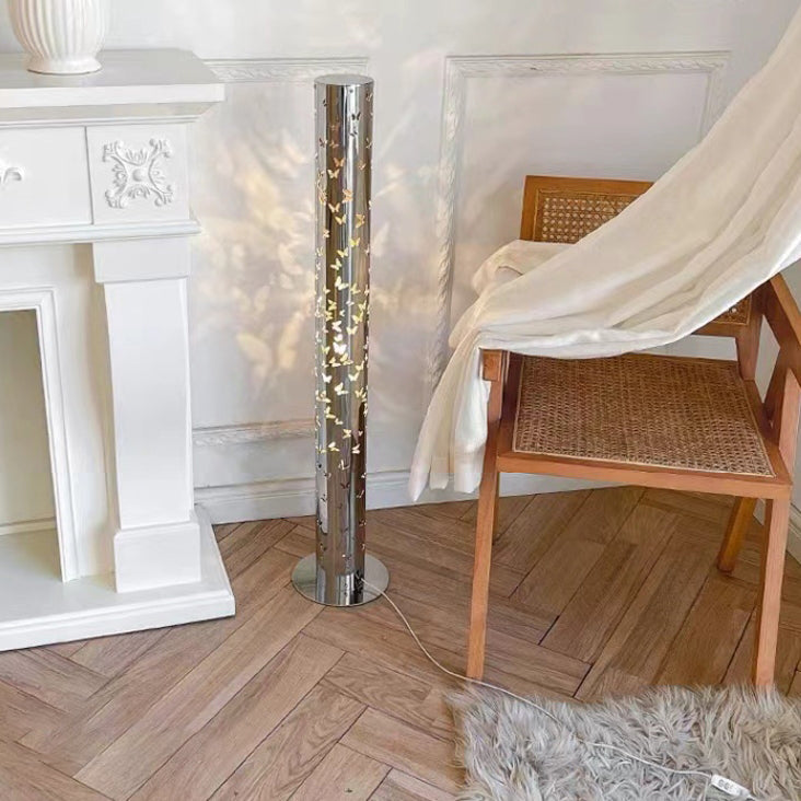 Scandinavian Silver Floor Lamp