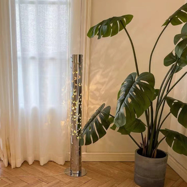 Scandinavian Silver Floor Lamp