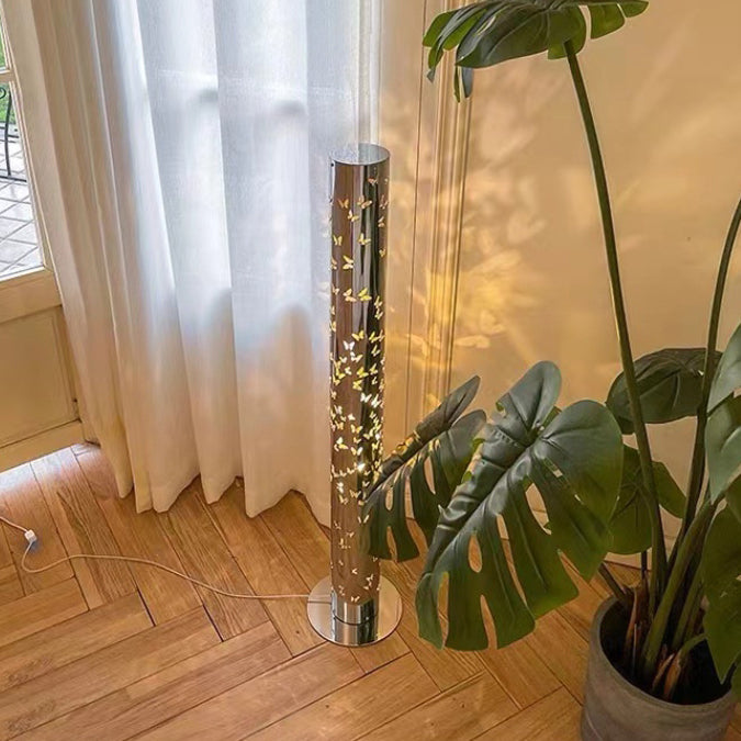 Scandinavian Silver Floor Lamp
