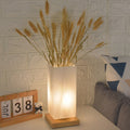 Nordic Rectangular LED Table Lamp in Glass and Table Lamp