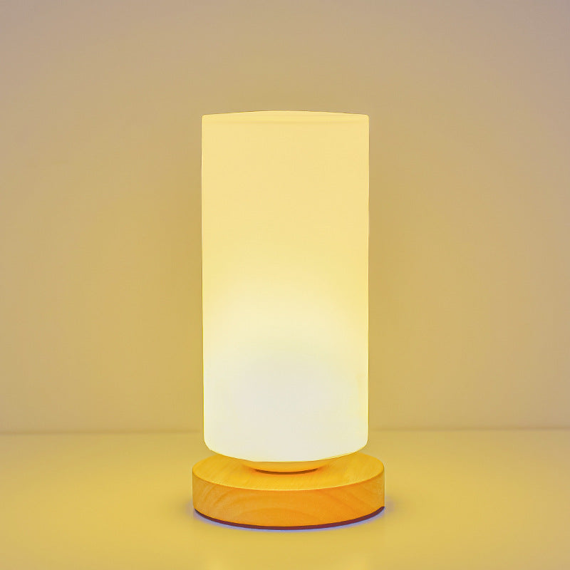 Nordic Rectangular LED Table Lamp in Glass and Table Lamp