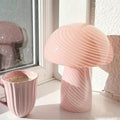 Scandinavian Cylinder Half Round Mushroom Spiral Table Lamp