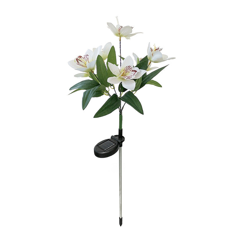 Modern Orange Outdoor Stake Light