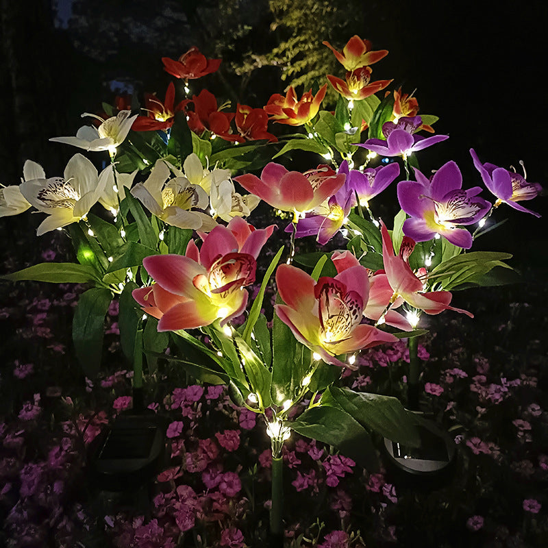 Modern Orange Outdoor Stake Light