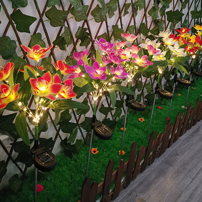 Modern Orange Outdoor Stake Light