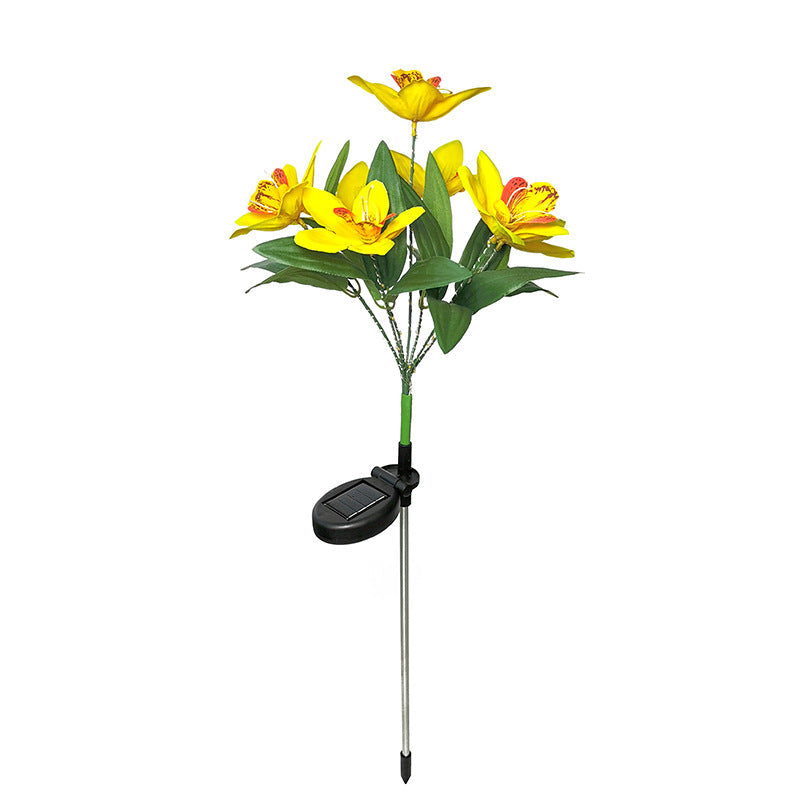 Modern Orange Outdoor Stake Light