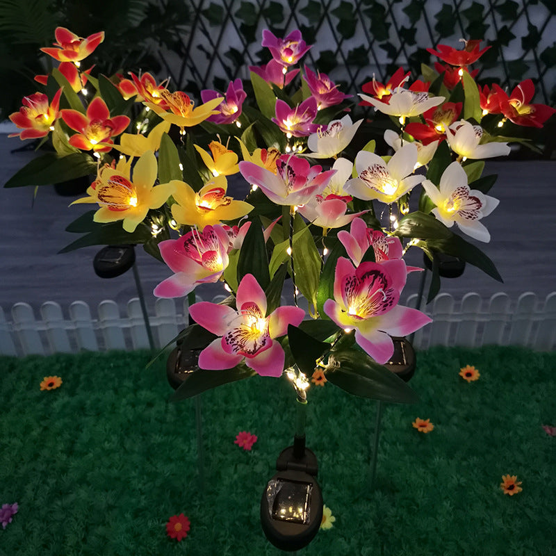 Modern Orange Outdoor Stake Light