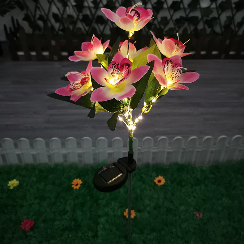 Modern Orange Outdoor Stake Light
