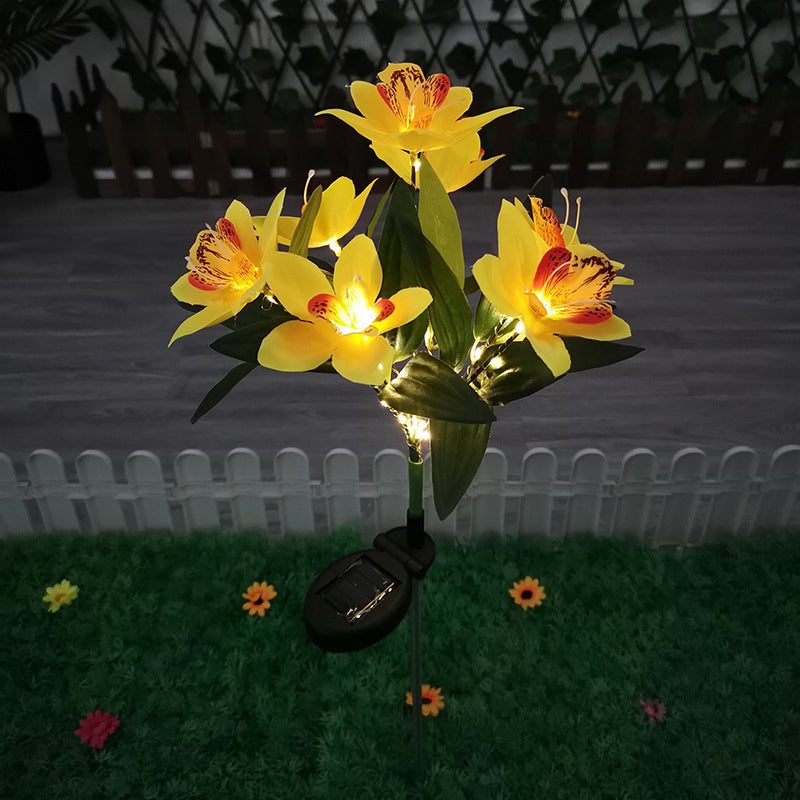 Modern Orange Outdoor Stake Light