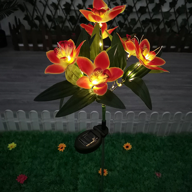 Modern Orange Outdoor Stake Light