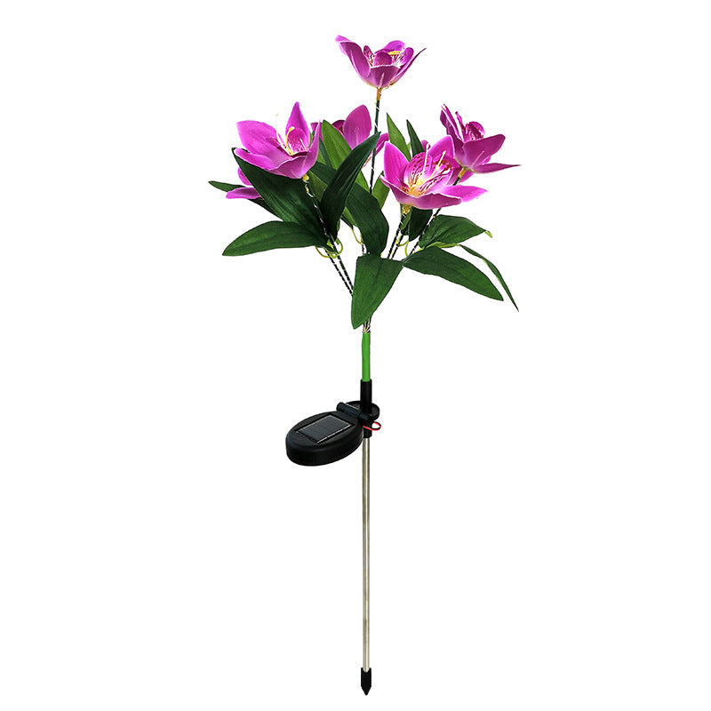 Modern Orange Outdoor Stake Light