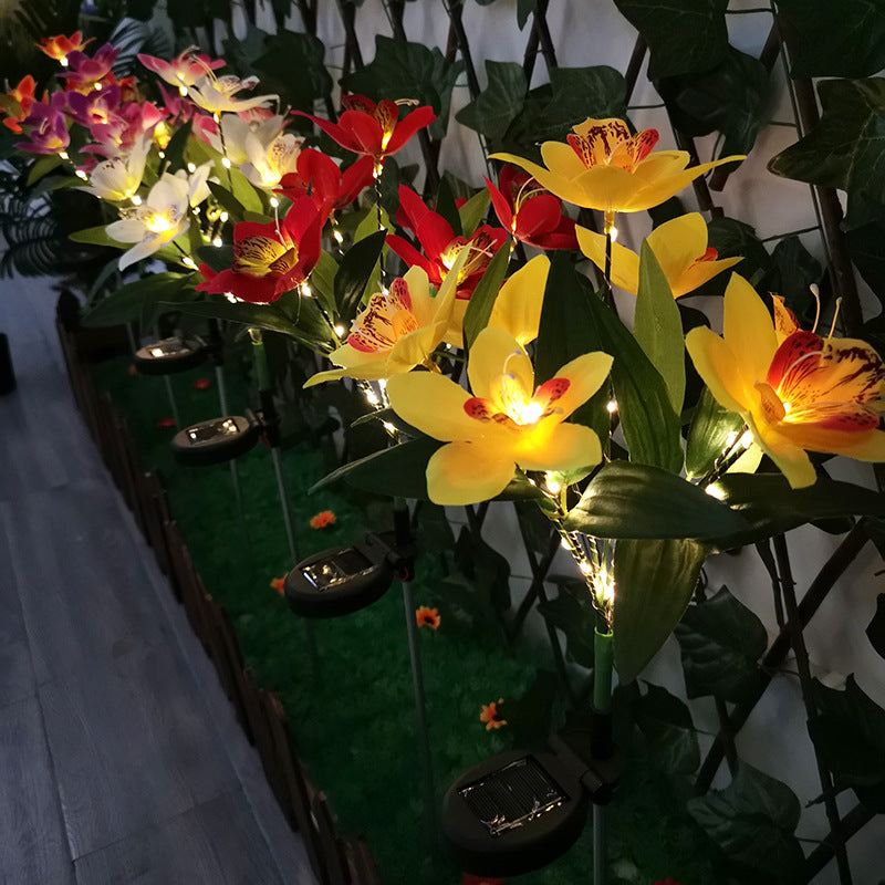 Modern Orange Outdoor Stake Light