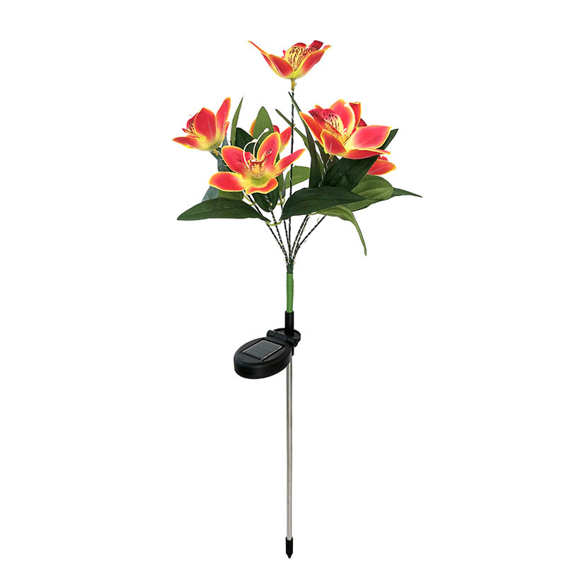 Modern Orange Outdoor Stake Light