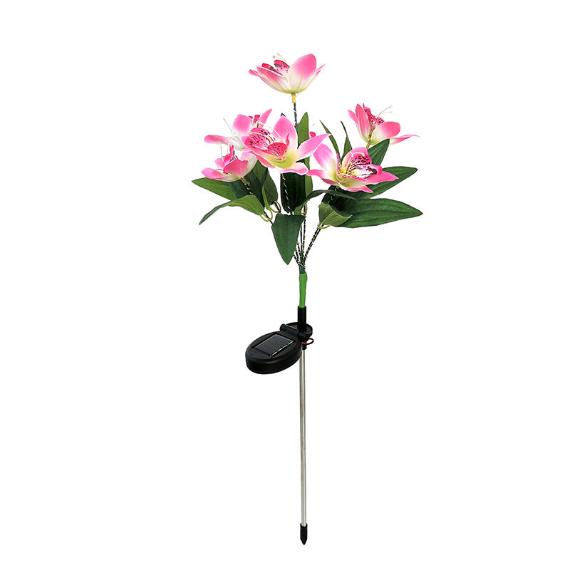Modern Orange Outdoor Stake Light