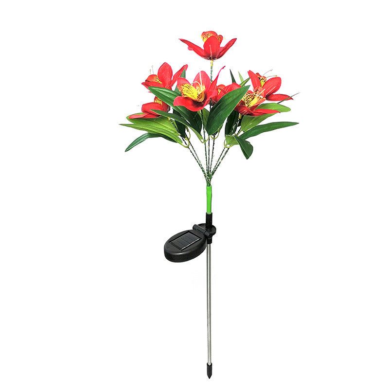 Modern Orange Outdoor Stake Light