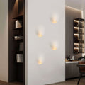 Modern Minimalist Recessed Plaster Round 1-Light Wall Sconce