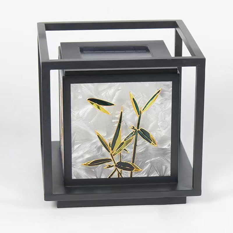 Traditional Chinese Black Outdoor Stake Light