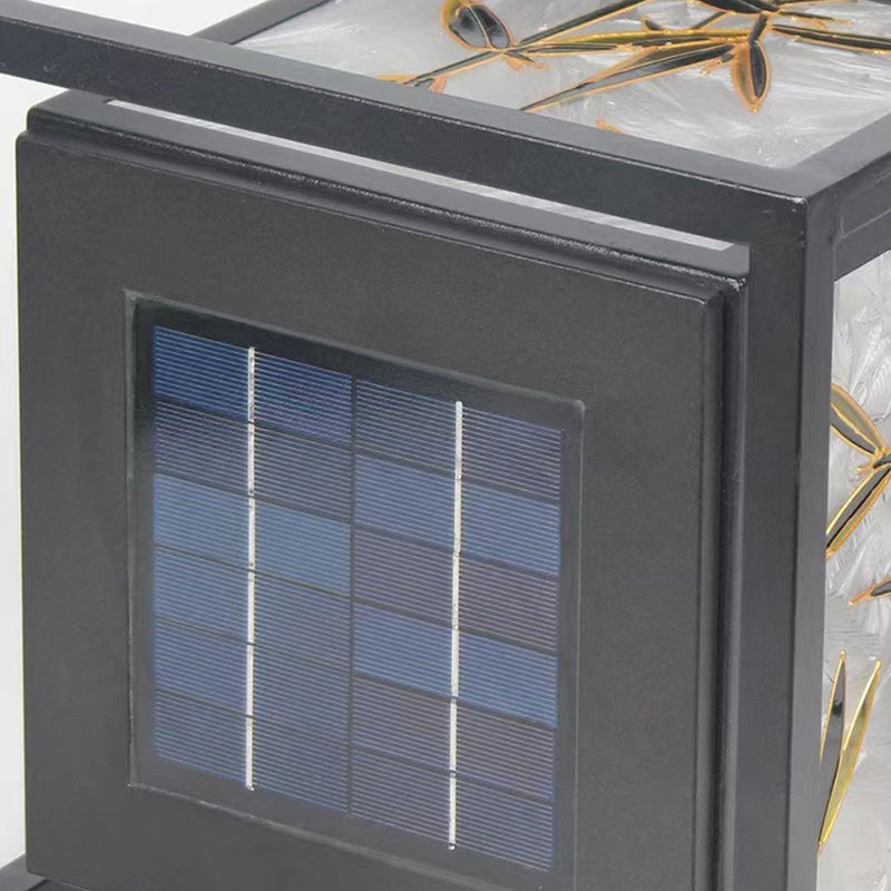 Traditional Chinese Black Outdoor Stake Light