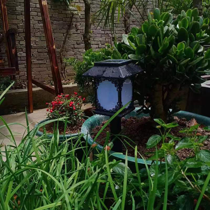 Industrial Black Outdoor Stake Light