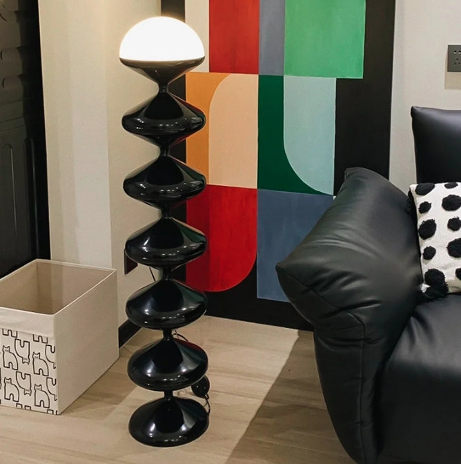 French Black Floor Lamp