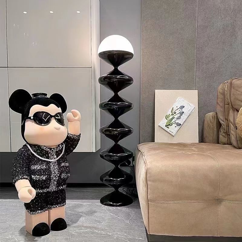 French Black Floor Lamp