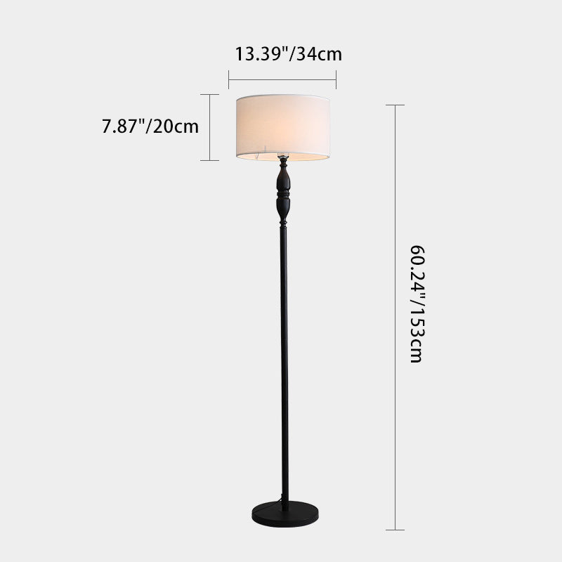 Vintage Black Floor Lamp