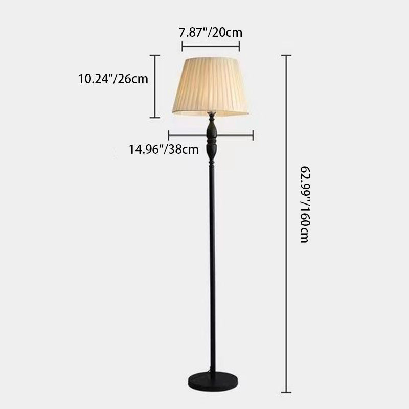 Vintage Black Floor Lamp