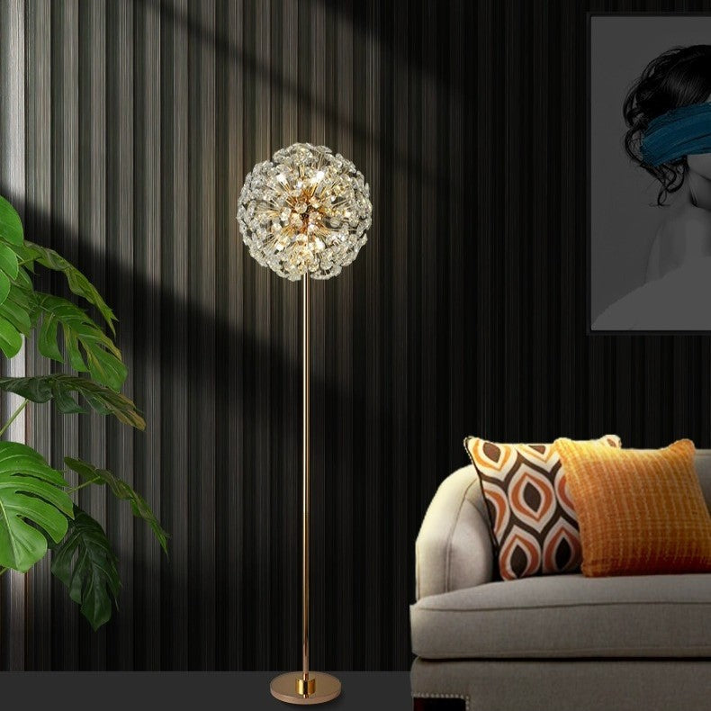 Modern Gold 9-Light Floor Lamp