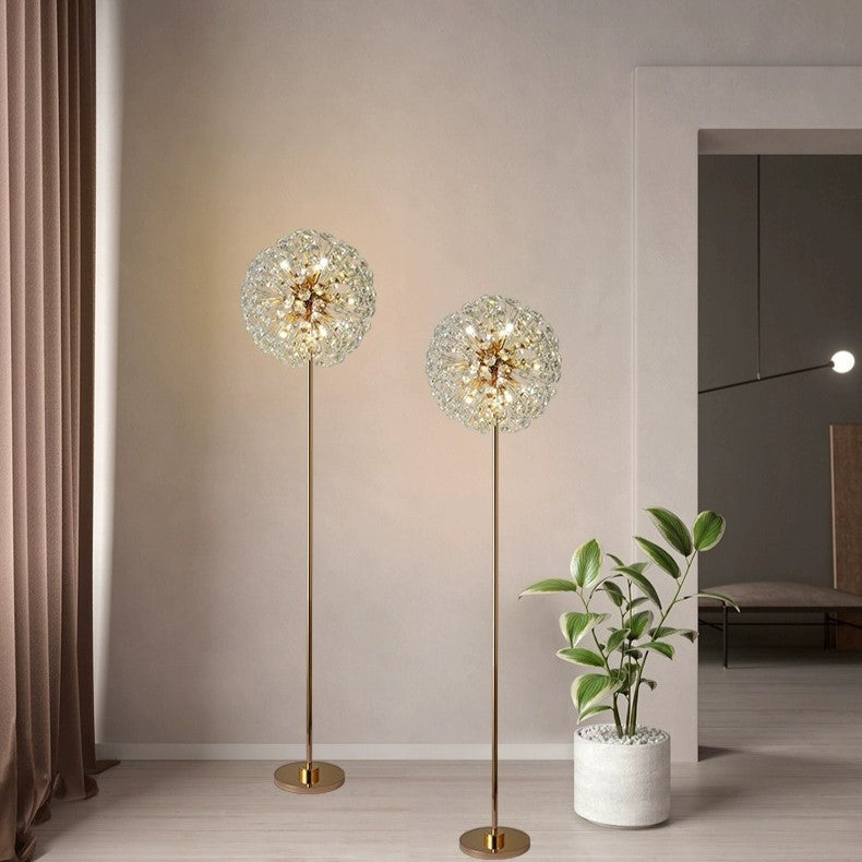 Modern Gold 9-Light Floor Lamp