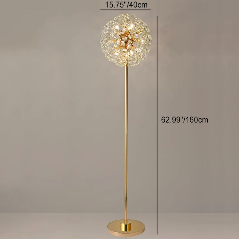 Modern Gold 9-Light Floor Lamp