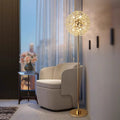 Modern Gold 9-Light Floor Lamp