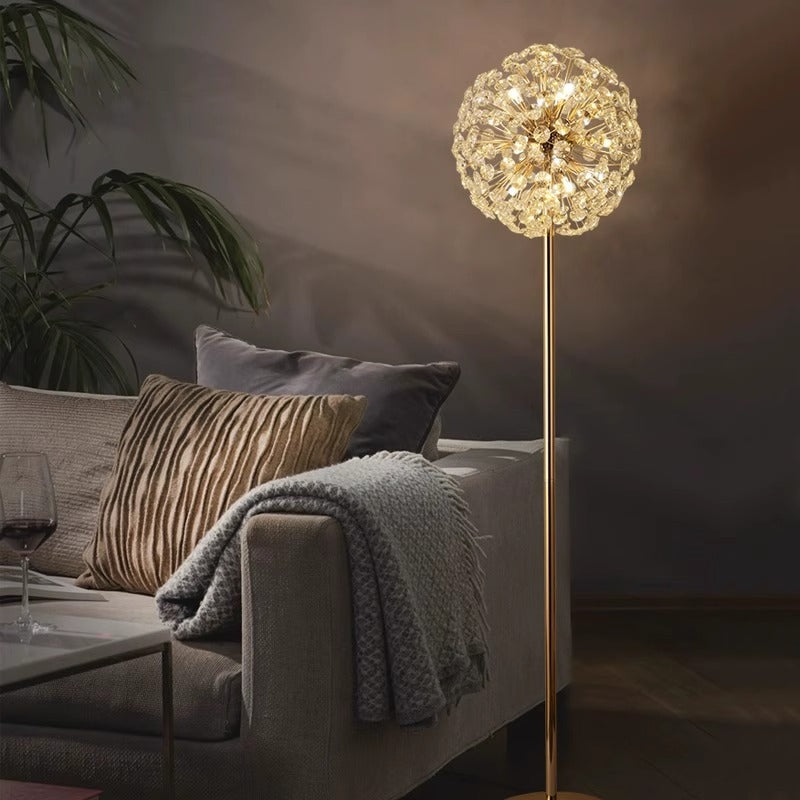Modern Gold 9-Light Floor Lamp