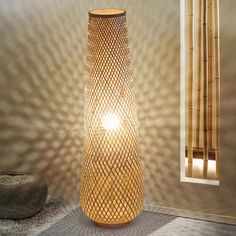 Japanese Yellow Floor Lamp