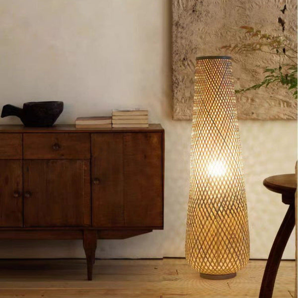 Japanese Yellow Floor Lamp