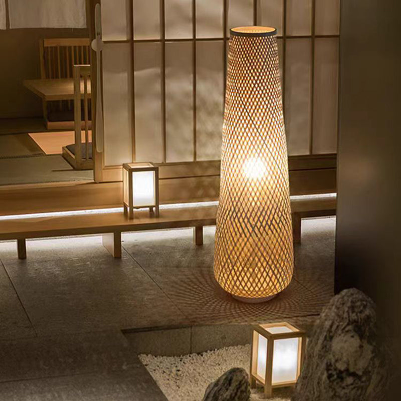 Japanese Yellow Floor Lamp
