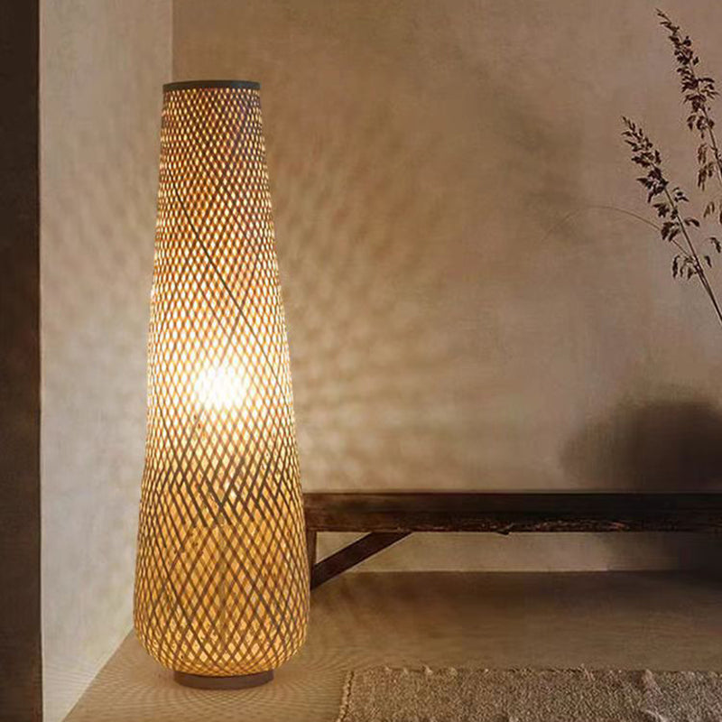 Japanese Yellow Floor Lamp