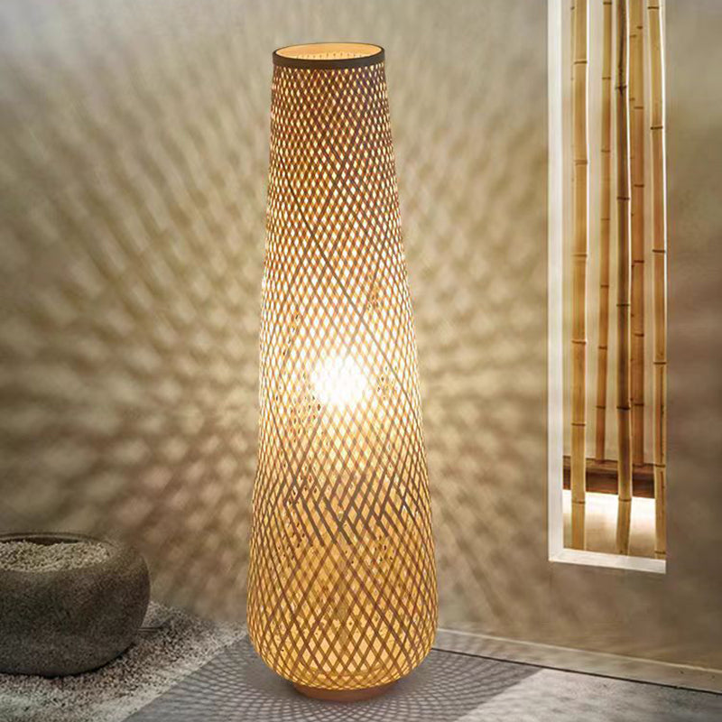 Japanese Yellow Floor Lamp