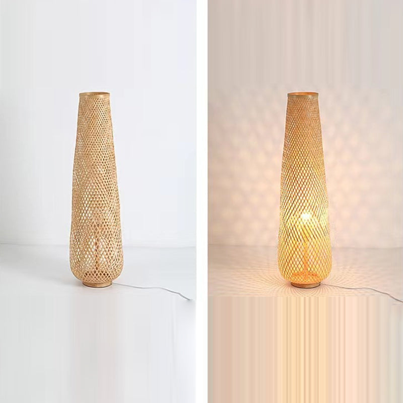 Japanese Yellow Floor Lamp